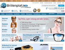 Tablet Screenshot of brillenplatz.de